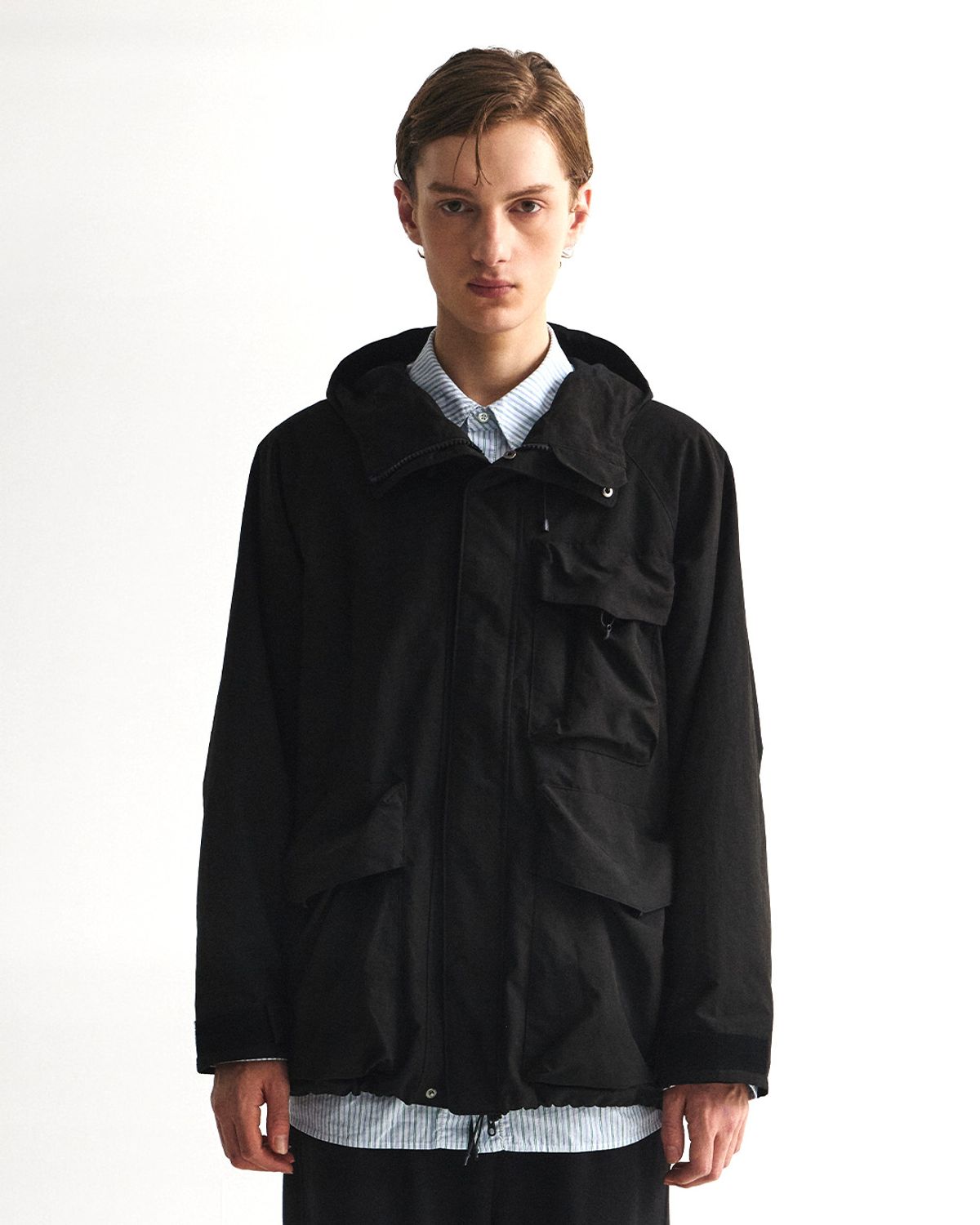 언어펙티드 에센셜(UNAFFECTED ESSENTIAL) HOODED FIELD PARKA / BLACK