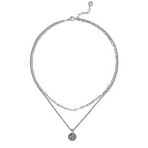 앤틱샤인 팬던트 06레이어드 체인목걸이 (C2503-AN891_SV)