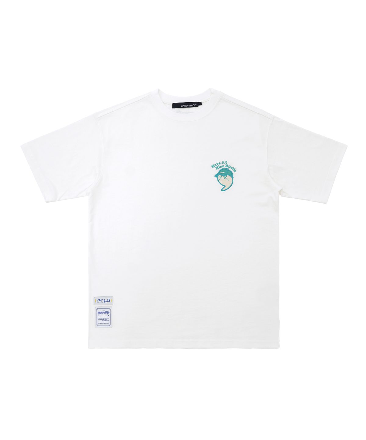 어퍼스트롭(UPPERSTROP) [UP3061] UPST GOLF 캐주얼 콤마 반팔티셔츠 아이보리