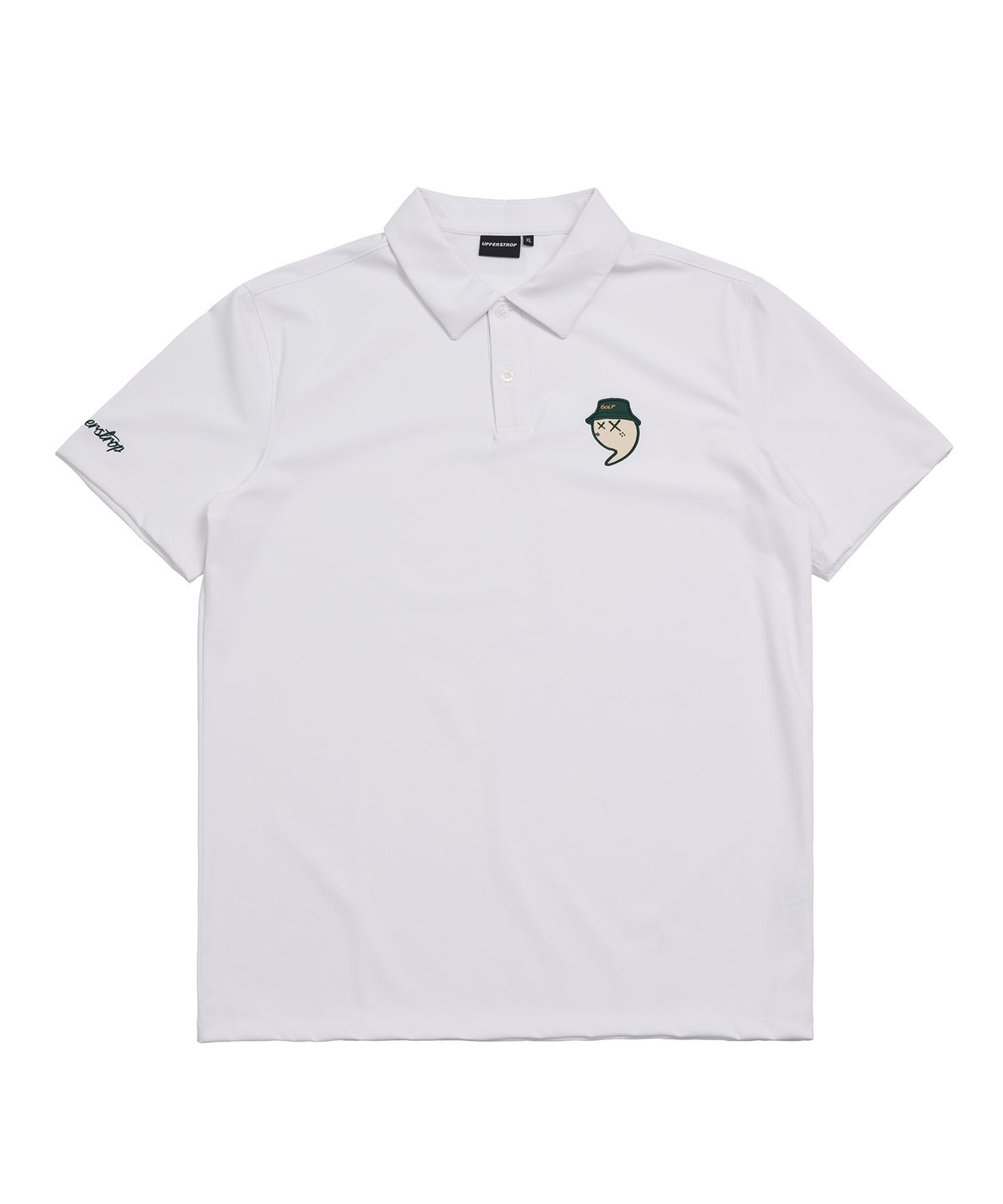 어퍼스트롭(UPPERSTROP) [UP3023] UPST GOLF 아플리케 반팔 폴로 티셔츠 화이트