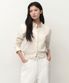 우먼즈 에센셜 칼라드 가디건 [크림]