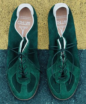 WTRD3124 아더 스웨이드 워싱 독일군 스니커즈 그린