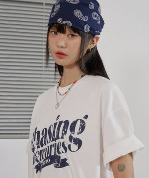 16수 체이싱 피그먼트 티셔츠_화이트