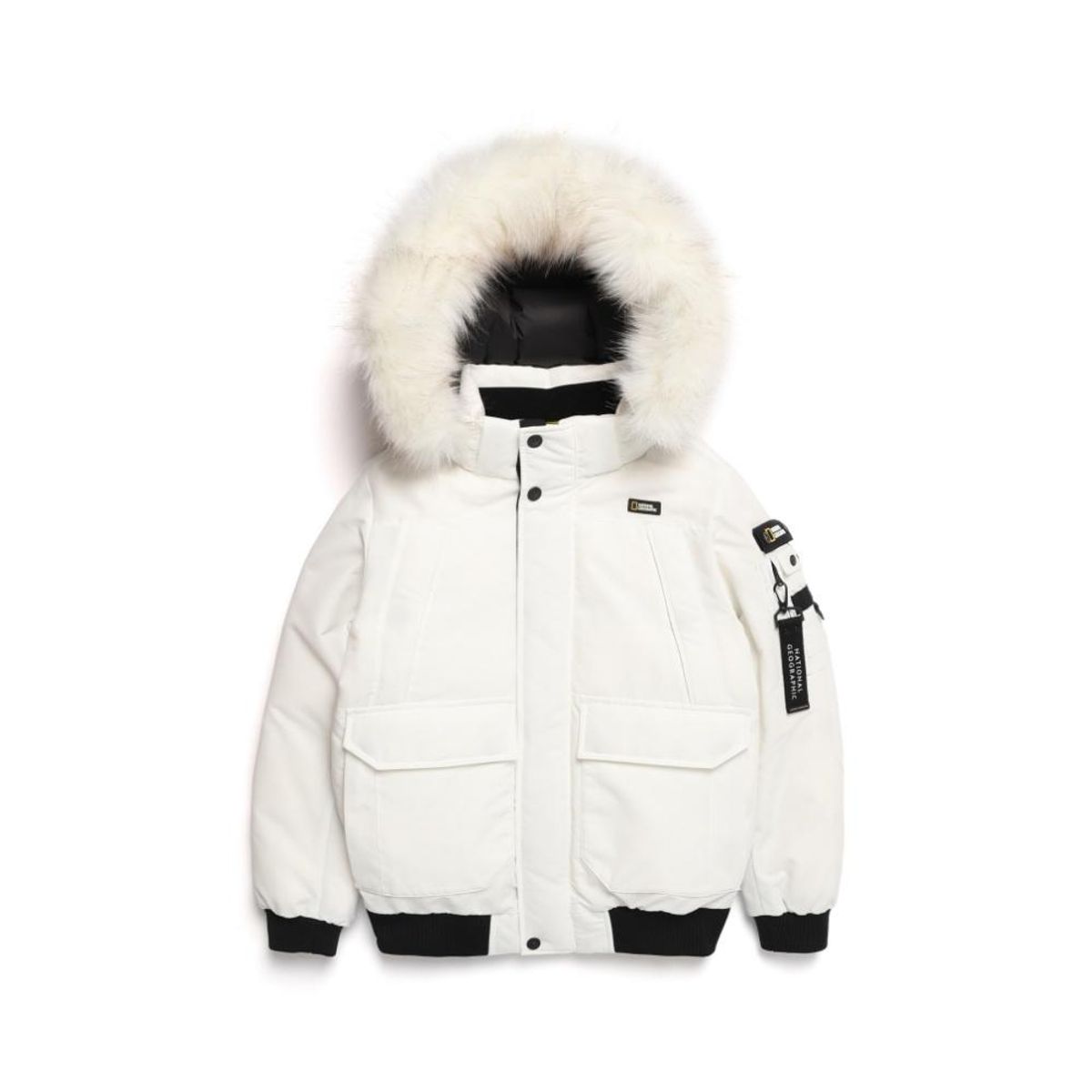 내셔널지오그래픽 키즈(NATIONAL GEOGRAPHIC KIDS) K224UDW110 타루가 숏 다운 점퍼 SUGAR SWIZZLE IVORY