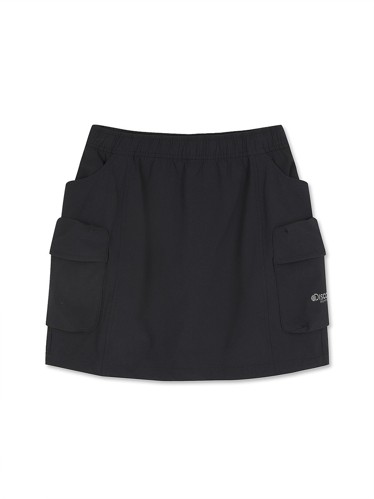 디스커버리 키즈(DISCOVERY KIDS) 여아 우븐 포켓 스커트 (BLACK)