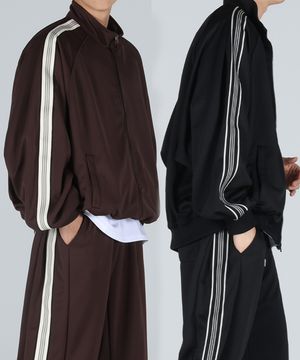 사이드라인 하이넥 트랙 집업 2color