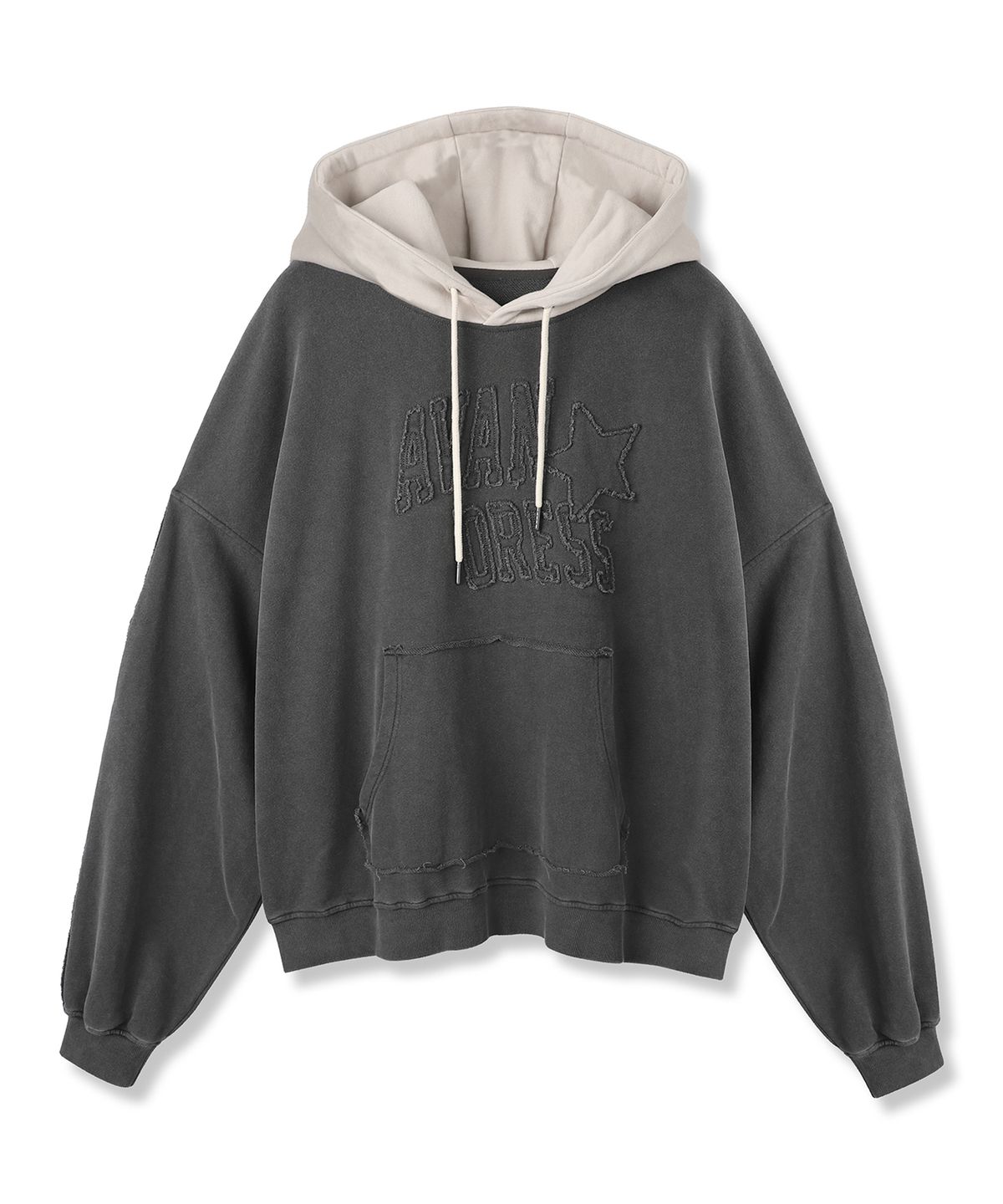 어반드레스(AVANDRESS) Twotone Rawcut Hoody PIGMENT GREY