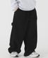 와이드 카펜터 스웨트 팬츠 (블랙)