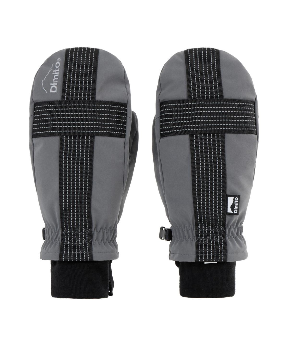디미토(DIMITO) REFLECTIVE CROSS BAND MITTEN COOL GREY