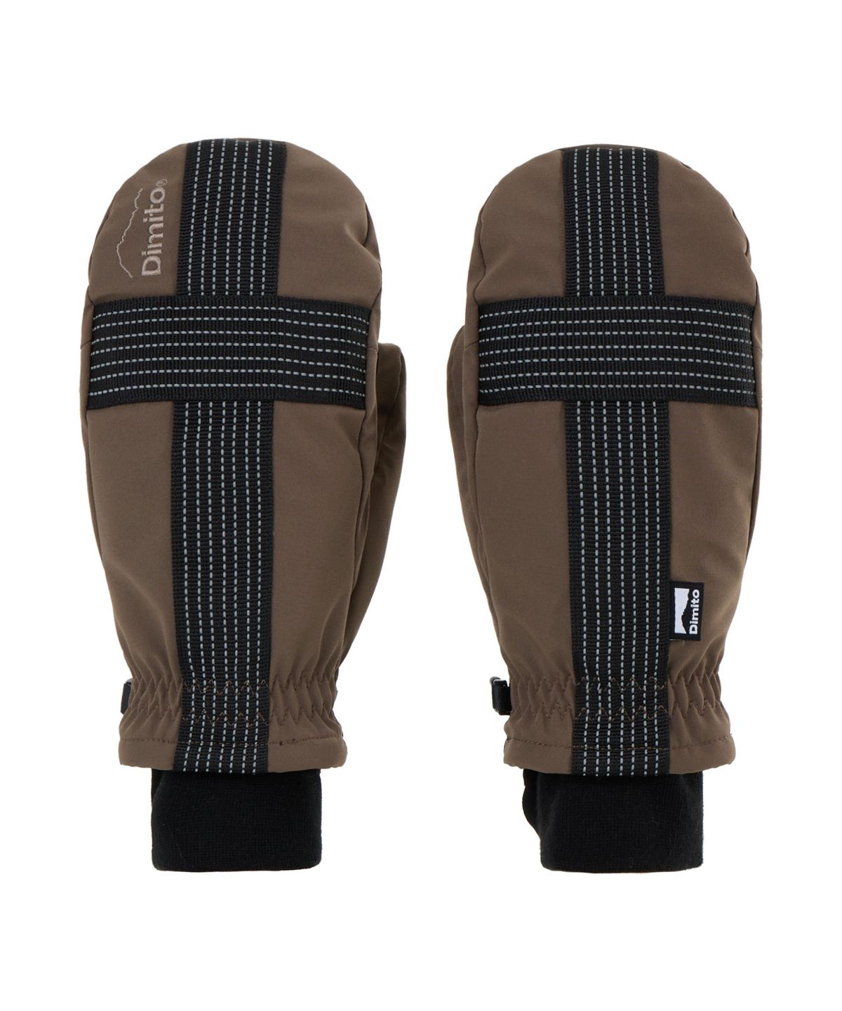 디미토(DIMITO) REFLECTIVE CROSS BAND MITTEN MUD