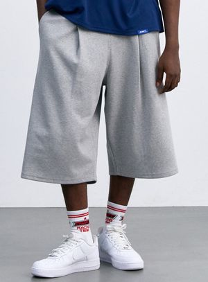딥턱 스웨트 버뮤다 팬츠 AM3057 MEL