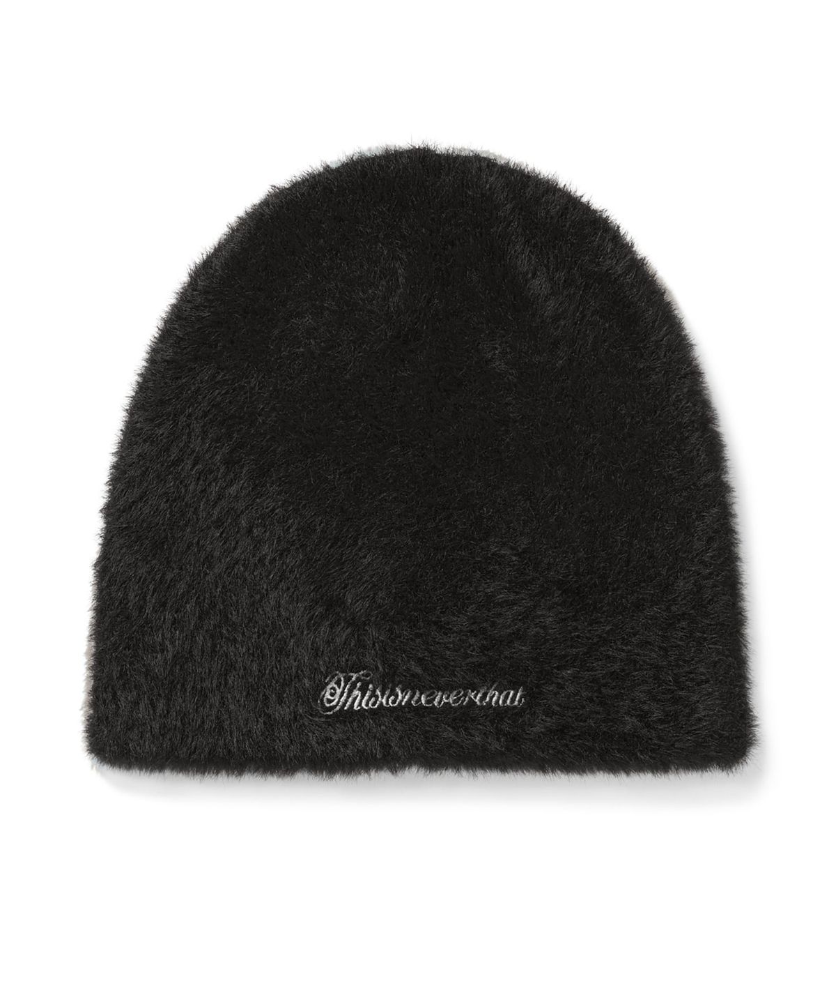디스이즈네버댓(THISISNEVERTHAT) Shaggy No Cuff Beanie Off Black