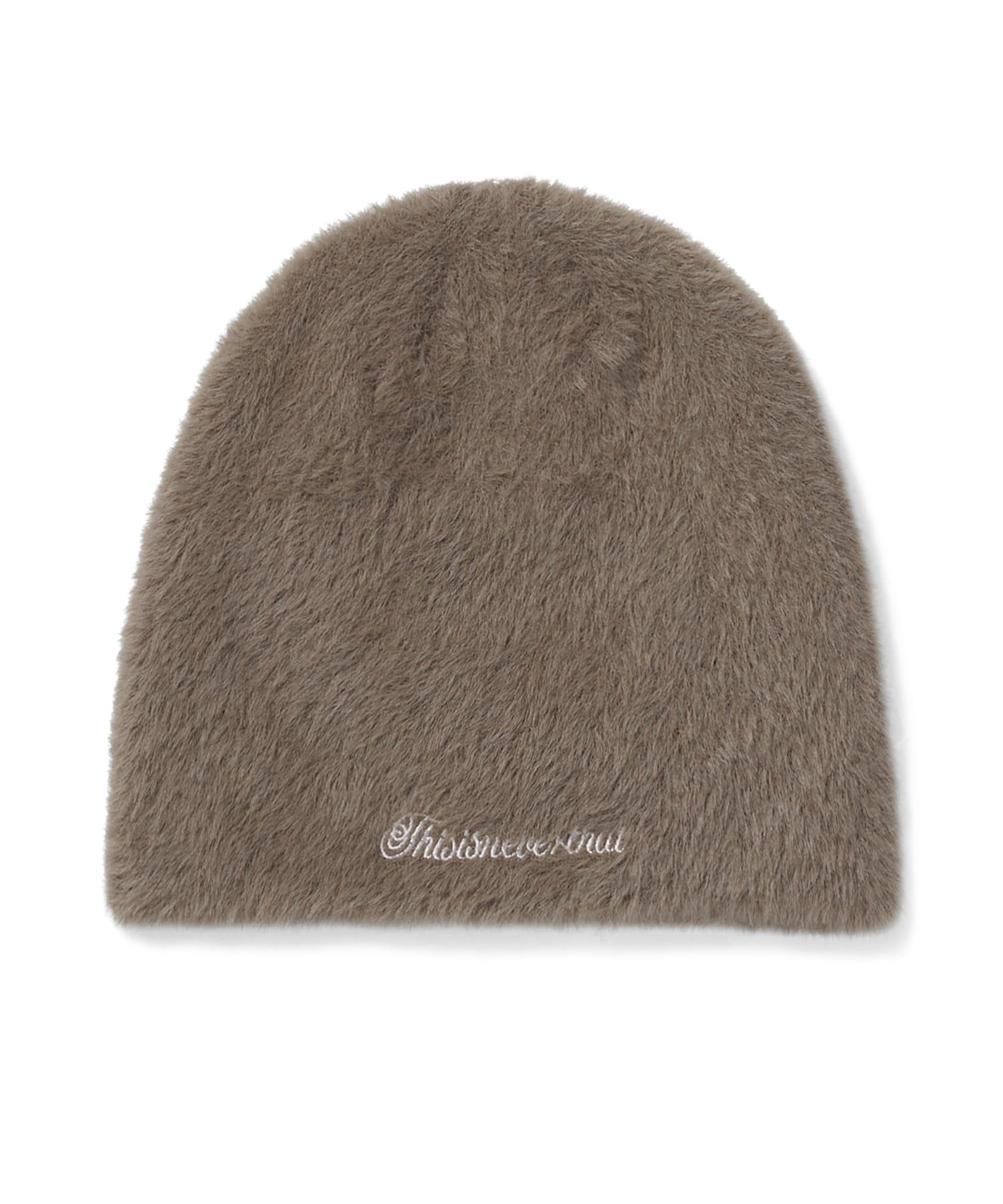 MUSINSA | thisisneverthat Shaggy No Cuff Beanie Mud