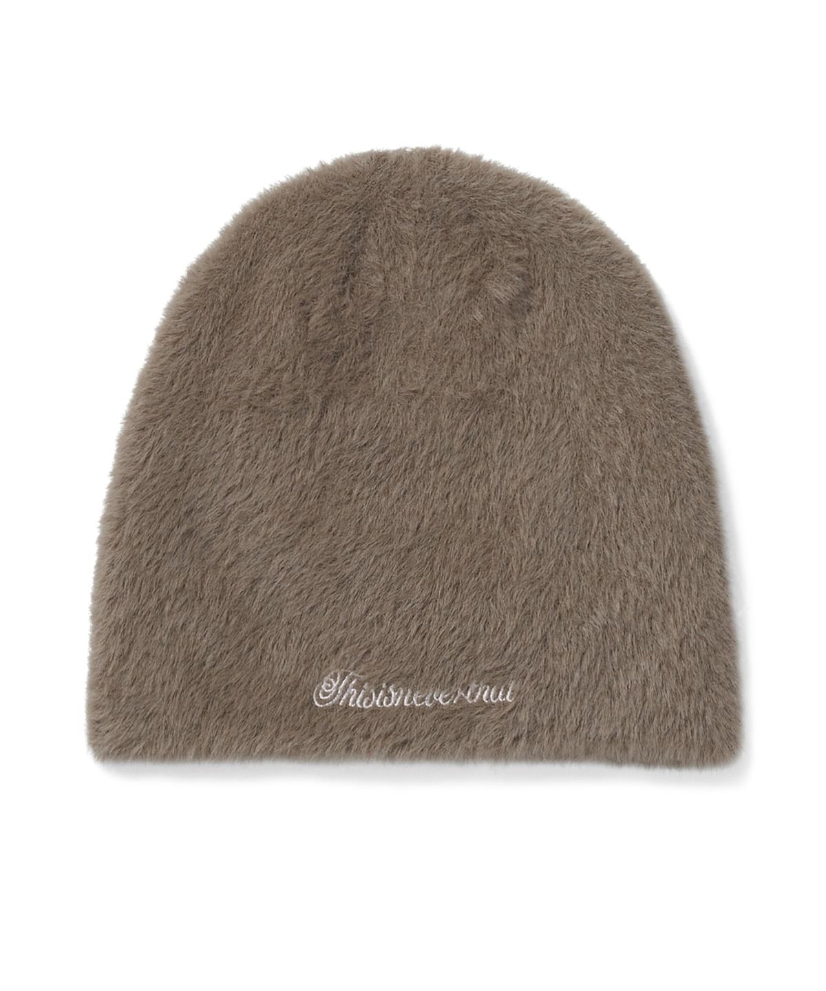 디스이즈네버댓(THISISNEVERTHAT) Shaggy No Cuff Beanie Mud