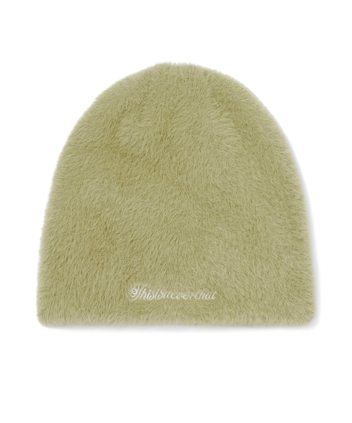 MUSINSA | thisisneverthat Shaggy No Cuff Beanie Lime