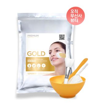 프리미엄 골드 모델링팩 1kg+팩도구세트+팩브러쉬 증정 홈에스테틱 5종세트