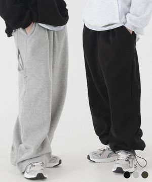 [2 PACK] 와이드 카펜터 스웨트 팬츠 (3color)