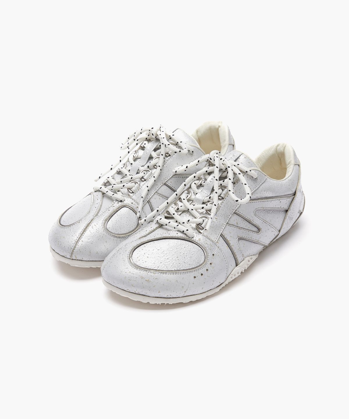 마지셔우드(MARGESHERWOOD) WINONA CLASSIC LEATHER SNEAKERS_silver