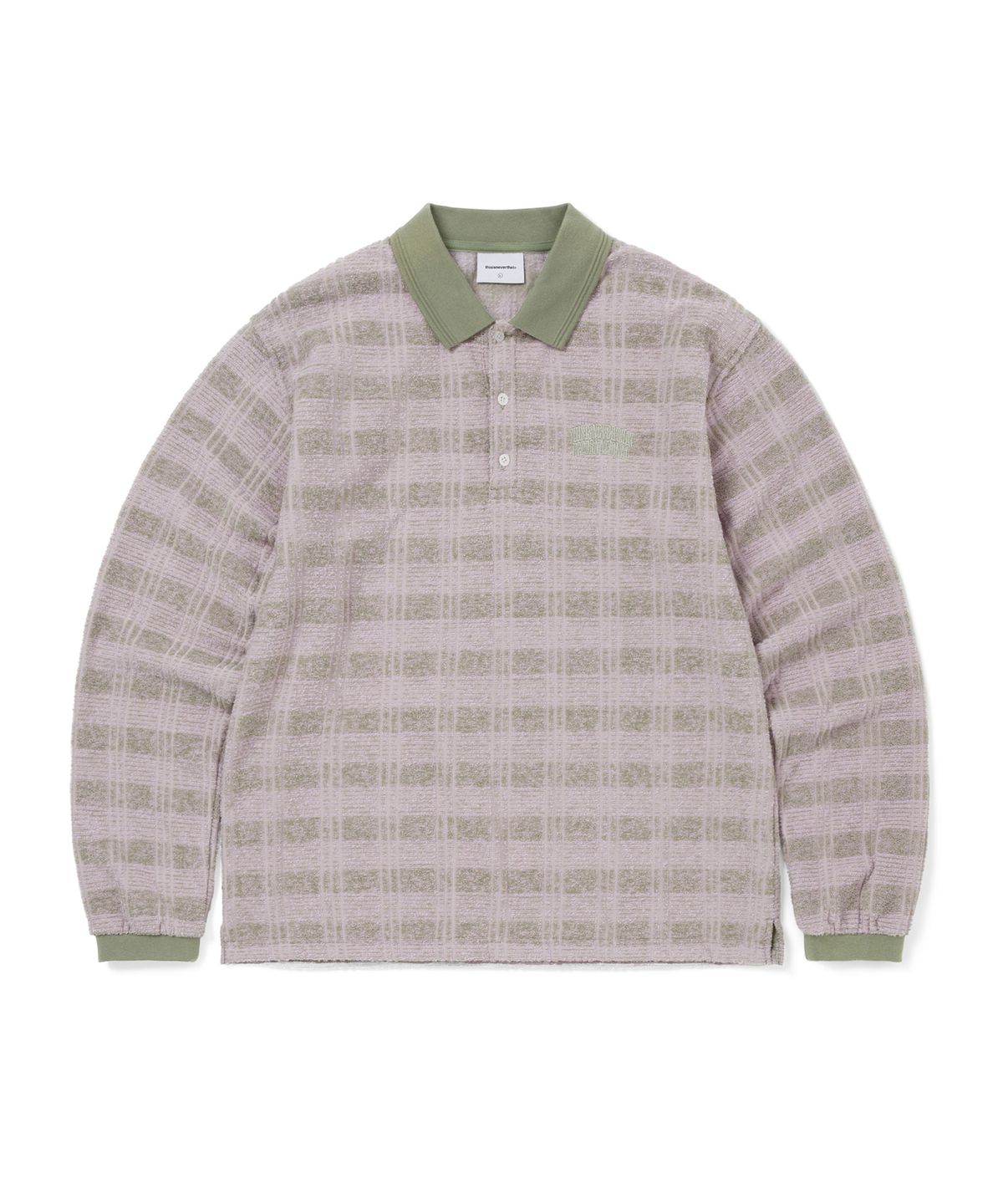 디스이즈네버댓(THISISNEVERTHAT) Striped Rugby L/S Top Light Olive