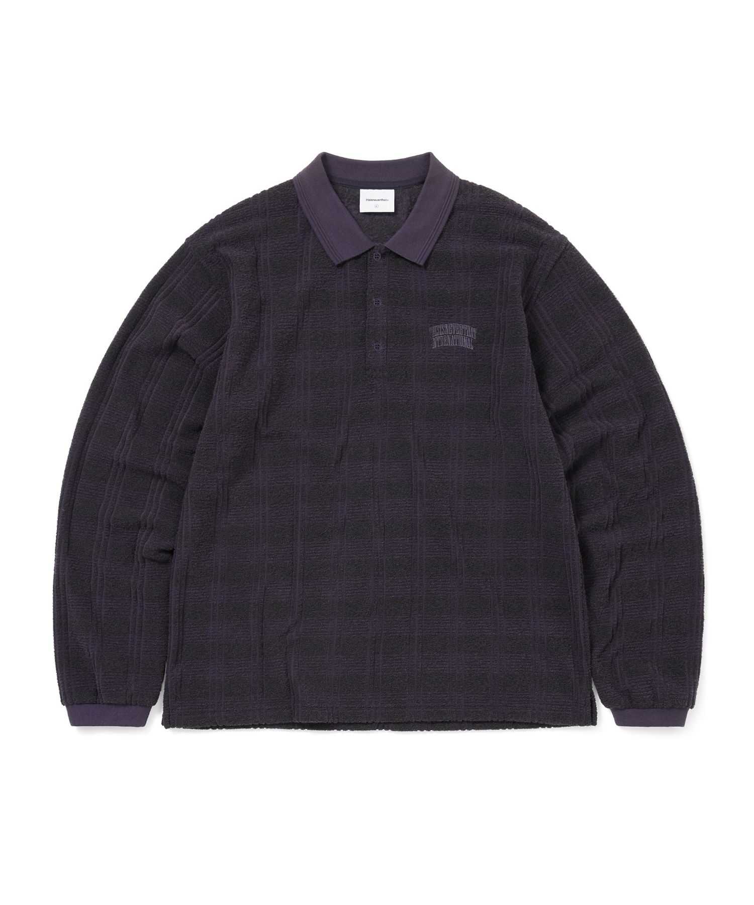 MUSINSA | thisisneverthat Striped Rugby L/S Top Black
