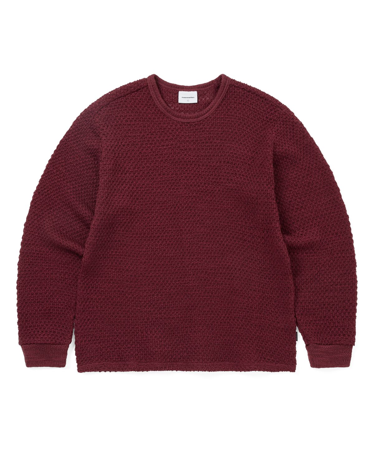 디스이즈네버댓(THISISNEVERTHAT) Wool Crochet Knit L/S Crew Red