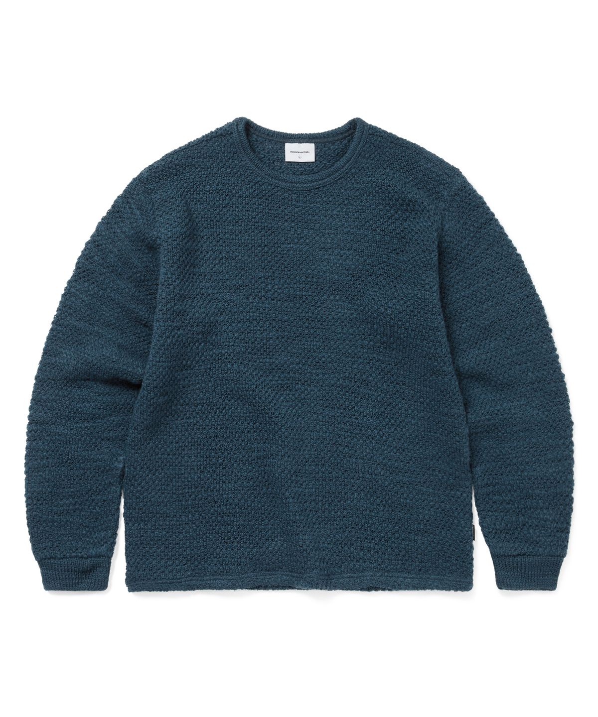 디스이즈네버댓(THISISNEVERTHAT) Wool Crochet Knit L/S Crew Blue