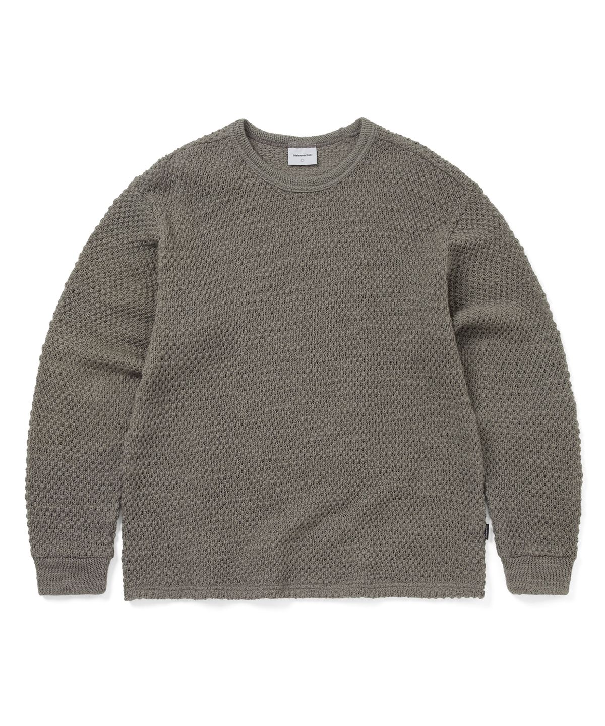 디스이즈네버댓(THISISNEVERTHAT) Wool Crochet Knit L/S Crew Beige