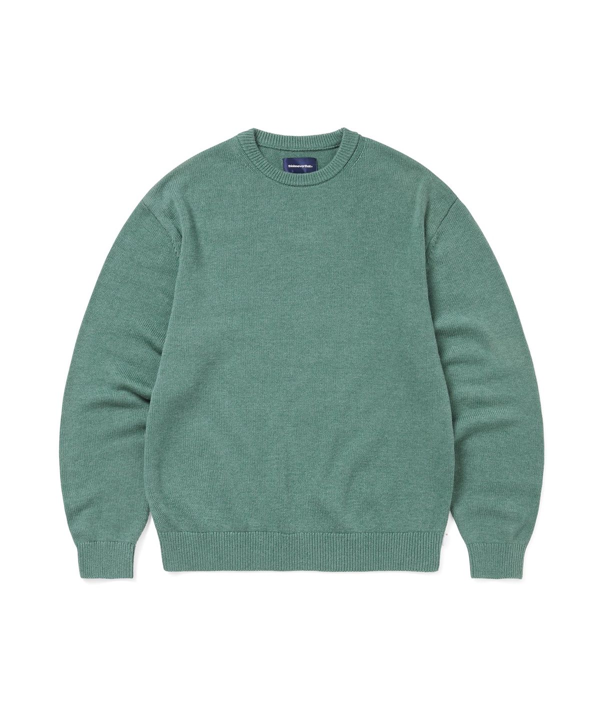 디스이즈네버댓(THISISNEVERTHAT) Fortuna N-Logo Sweater Teal