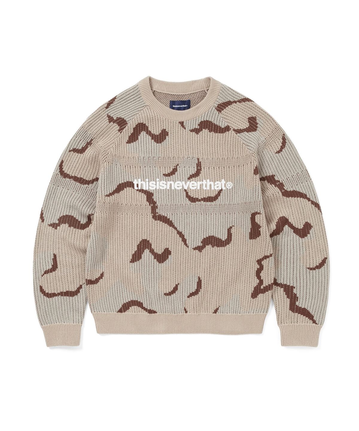 디스이즈네버댓(THISISNEVERTHAT) T-Logo Knit Sweater Camo