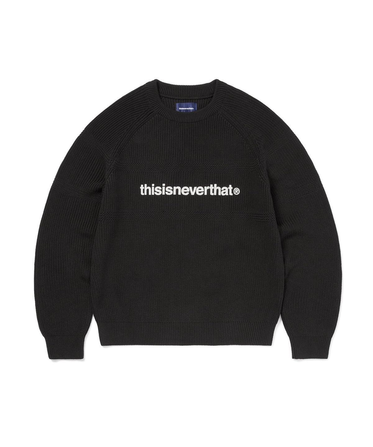 디스이즈네버댓(THISISNEVERTHAT) T-Logo Knit Sweater Black