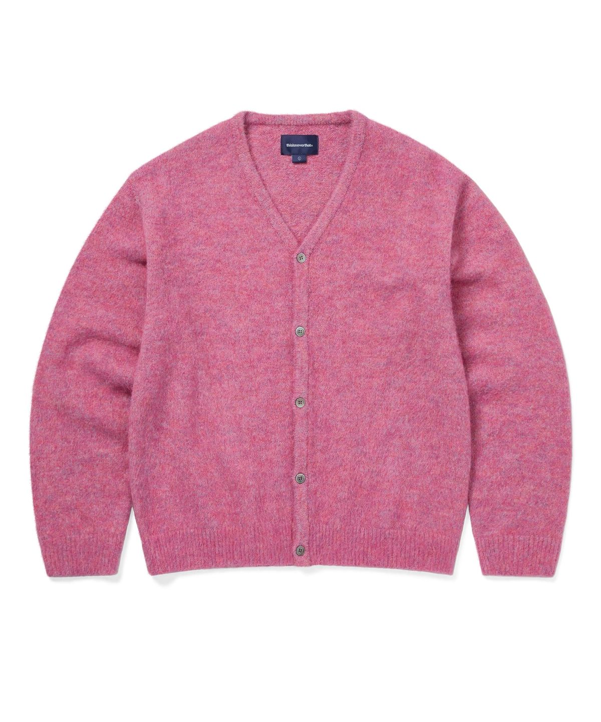 디스이즈네버댓(THISISNEVERTHAT) Hairy Knit Cardigan Pink