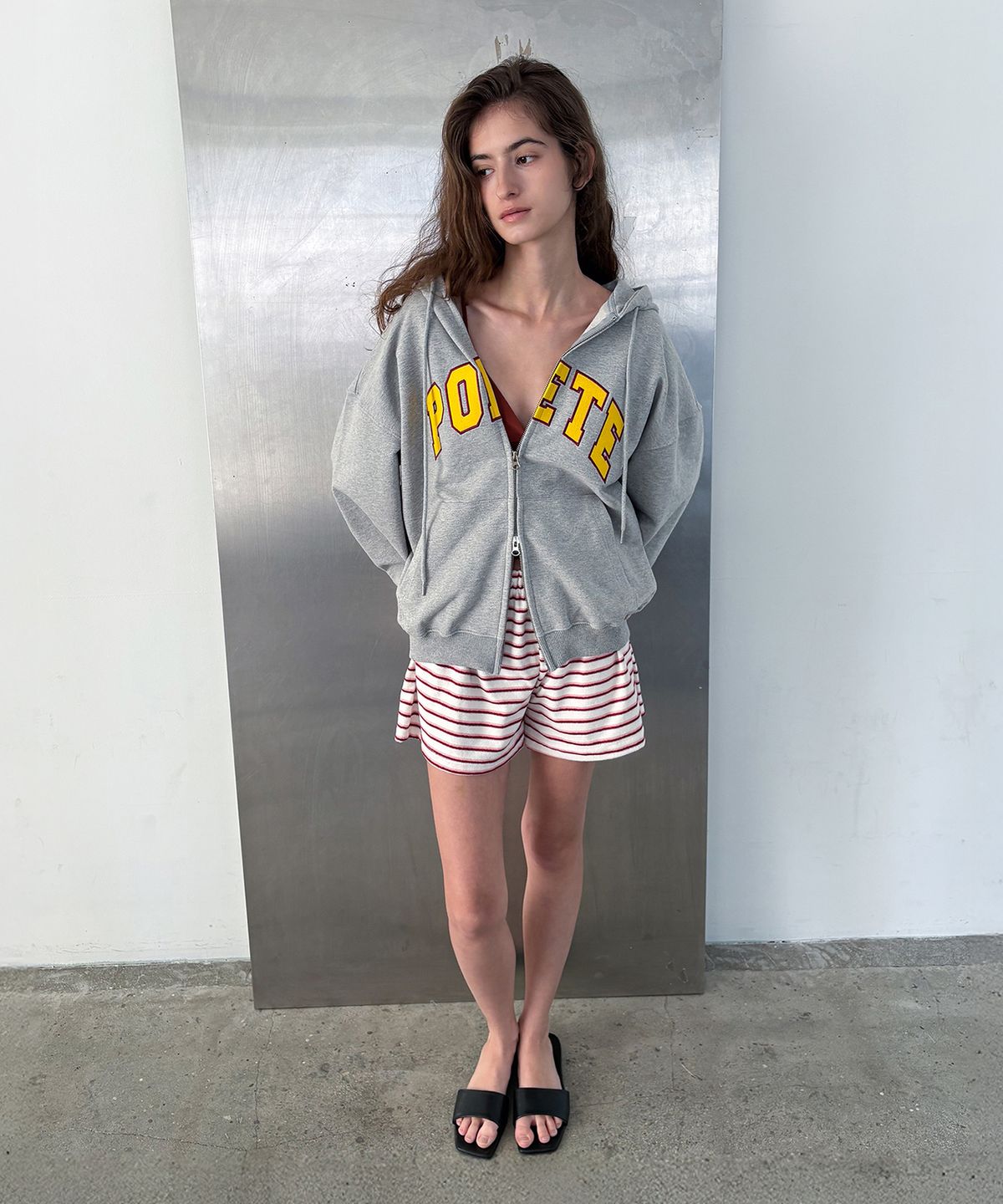 포에트서울(POETSEOUL) poete hoodie zip-up_gray