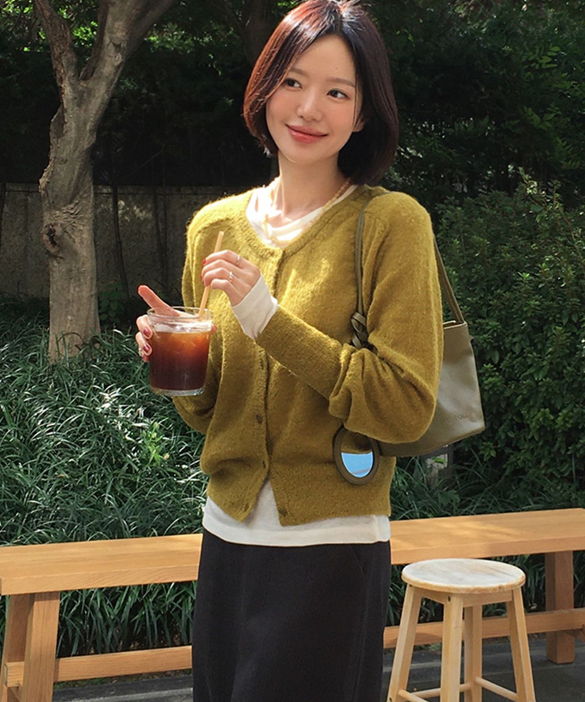 포에트서울(POETSEOUL) signature alpaca cardigan_mustard
