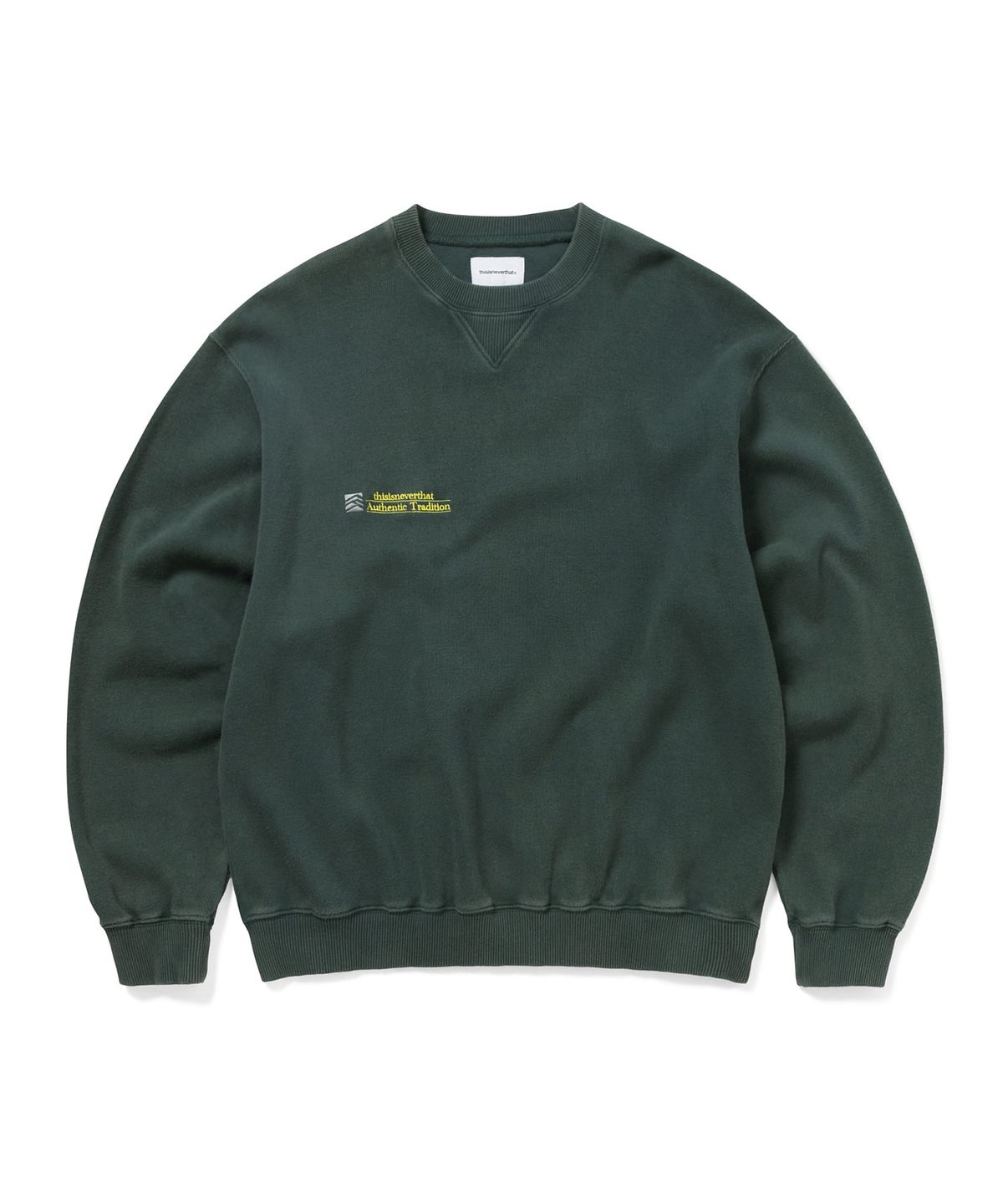 디스이즈네버댓(THISISNEVERTHAT) Authentic Tradition Crewneck Sea Green