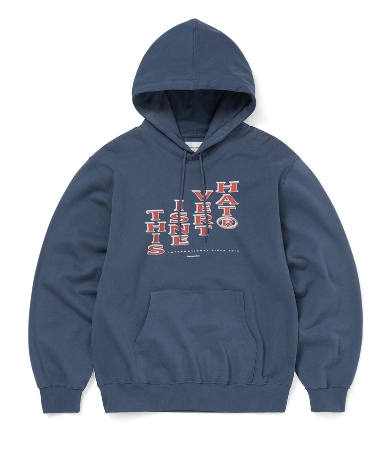 Vertical Logo Hoodie Deep Water