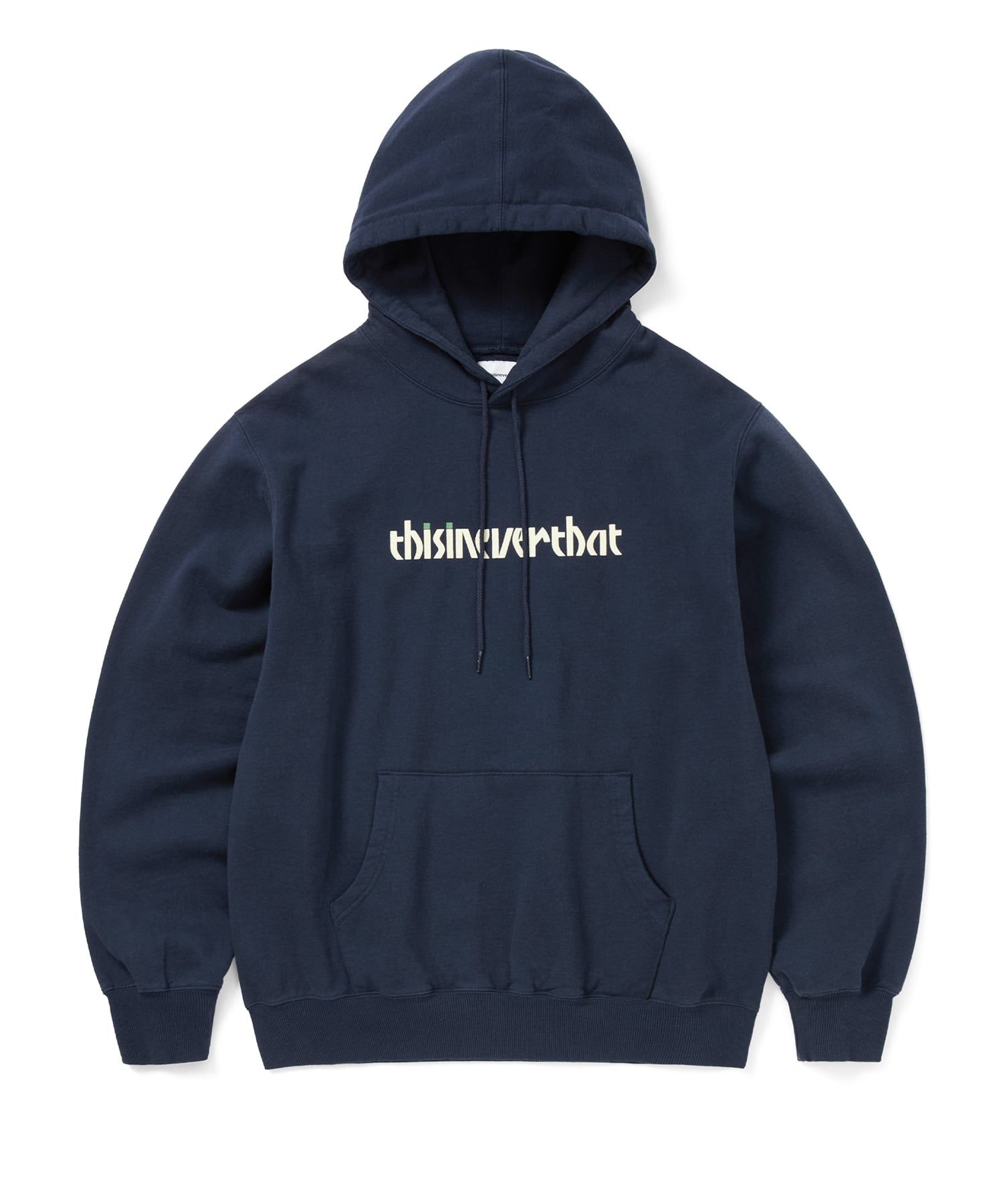 MUSINSA | thisisneverthat Circled Number Hoodie Navy