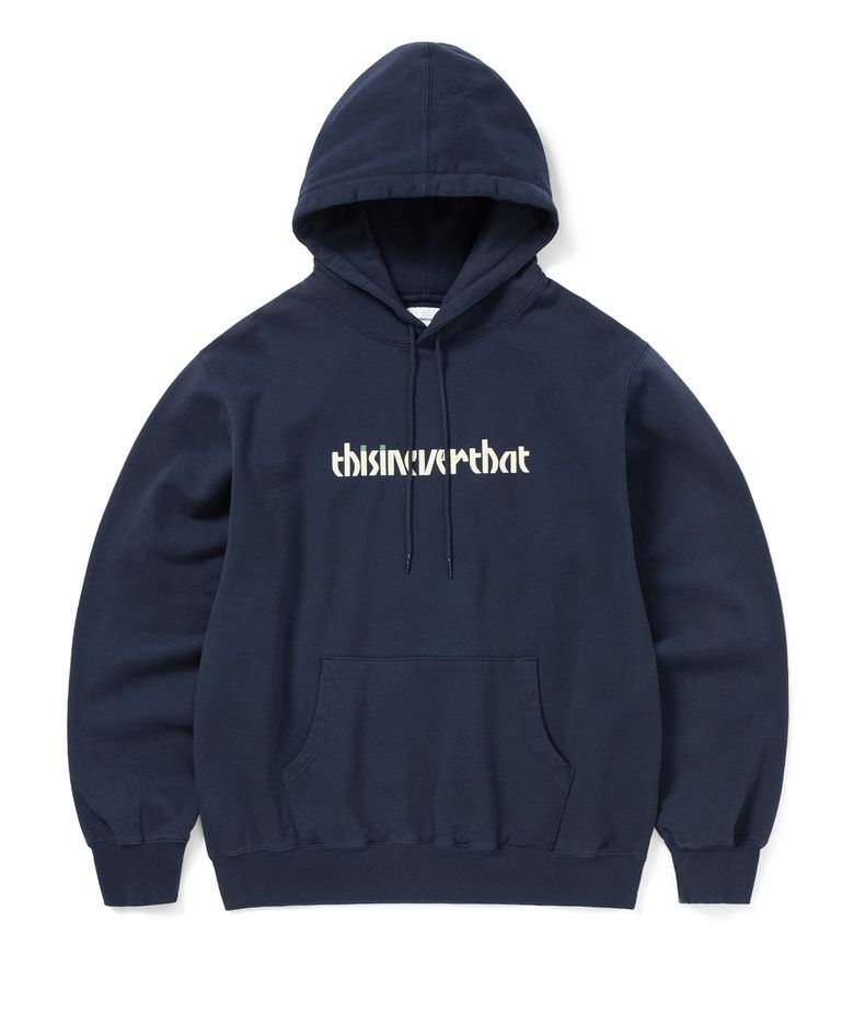 Circled Number Hoodie Navy