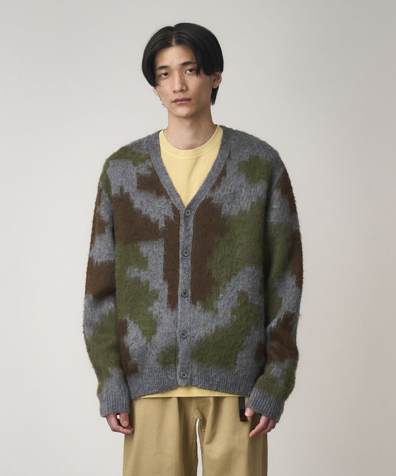 모헤어 가디건 Jungle Digi Camo