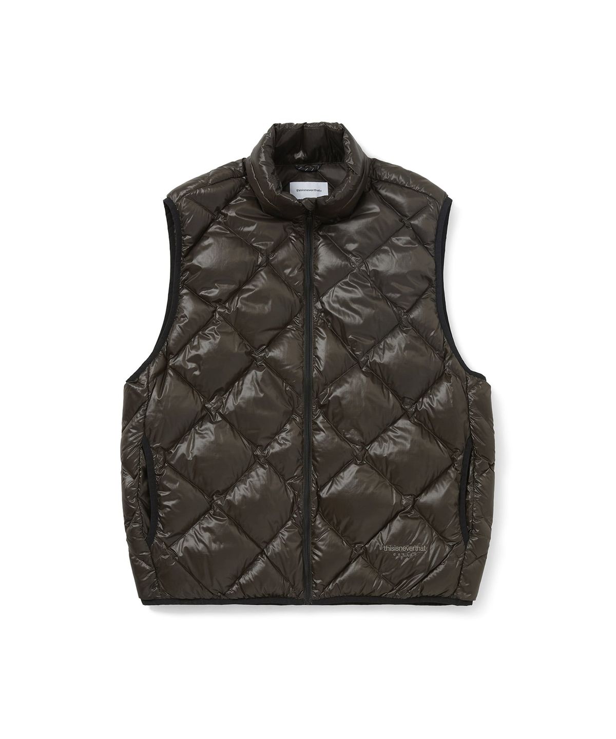 디스이즈네버댓(THISISNEVERTHAT) PERTEX® Light Down Vest Brown Black
