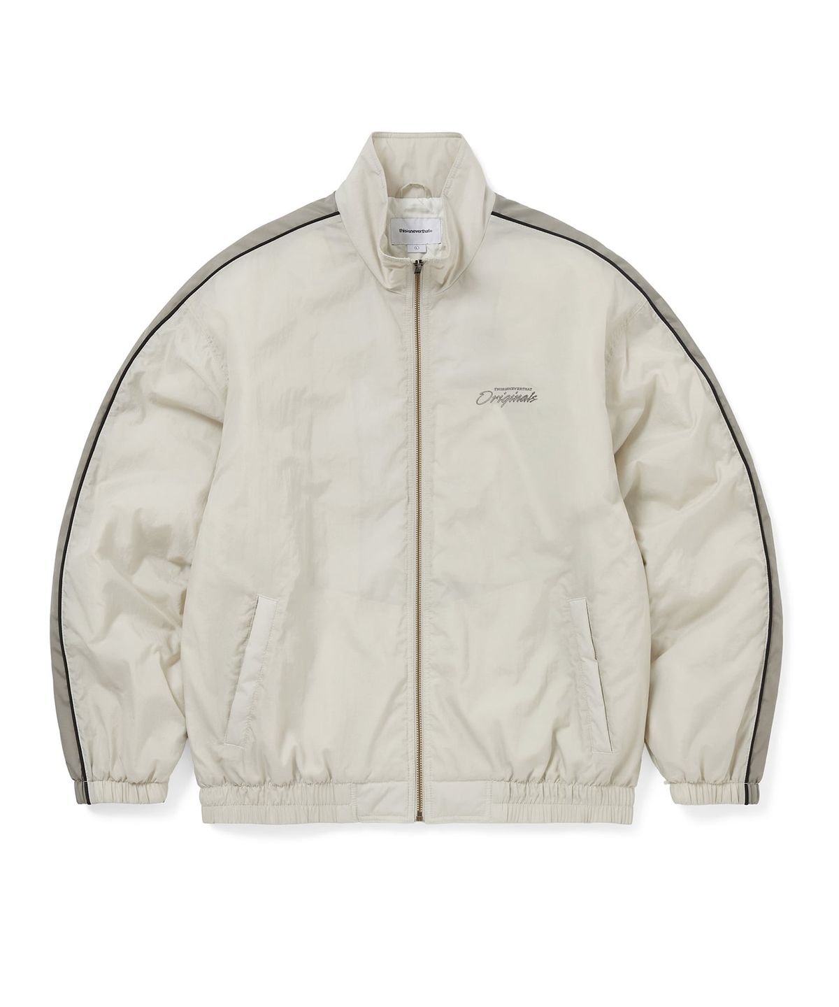 디스이즈네버댓(THISISNEVERTHAT) Originals Warm Up Jacket Stone