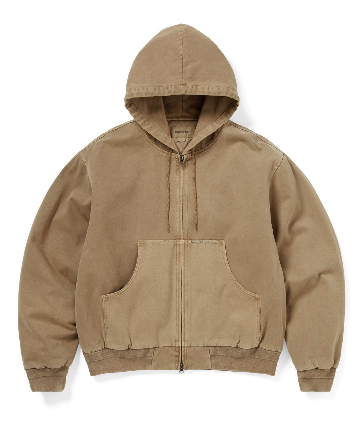 디스이즈네버댓(THISISNEVERTHAT) Overdyed Hooded Jacket Brown