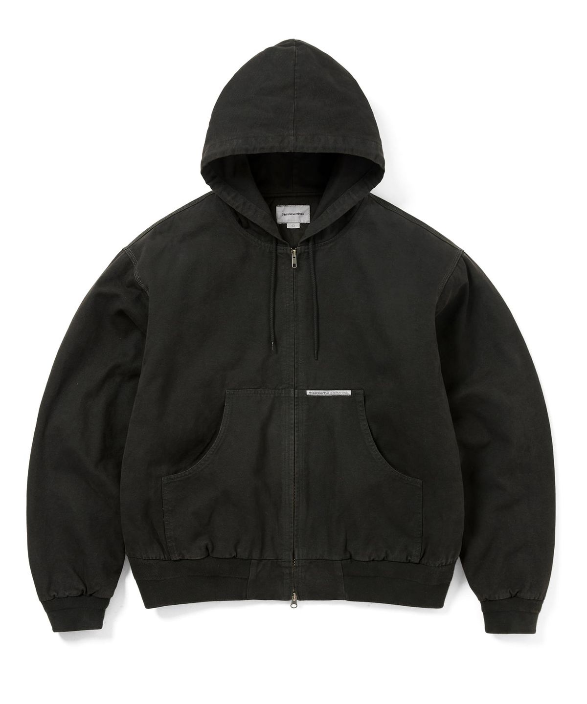 디스이즈네버댓(THISISNEVERTHAT) Overdyed Hooded Jacket Black
