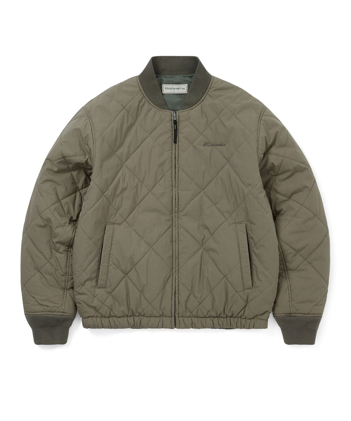 디스이즈네버댓(THISISNEVERTHAT) Reversible Bomber Jacket Dark Sage
