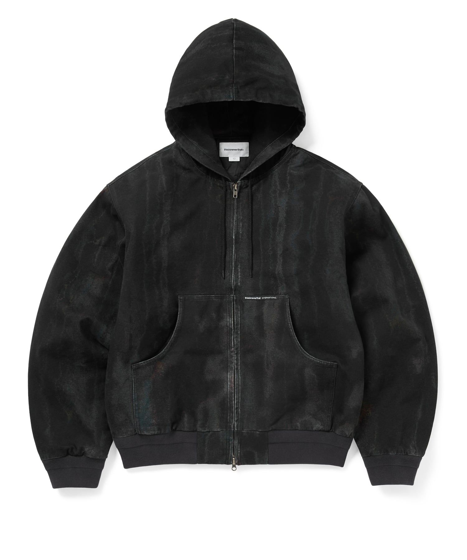 MUSINSA公式 | thisisneverthat Blurred Hooded Jacket Black