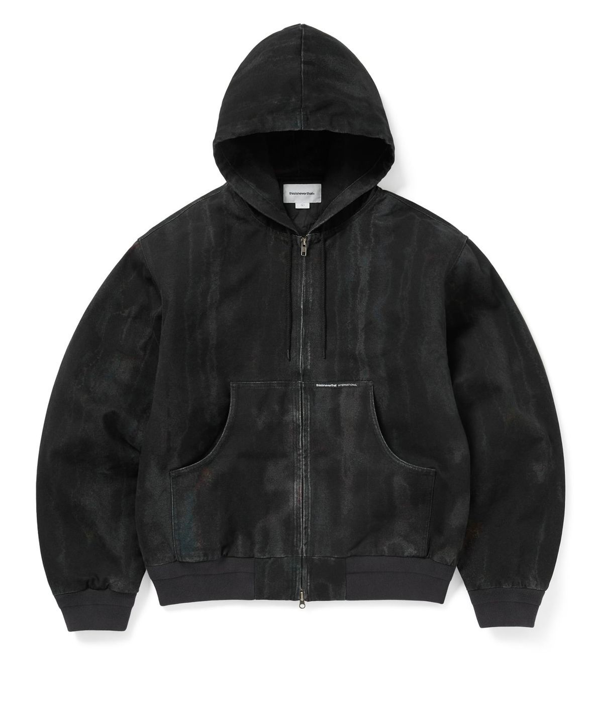 디스이즈네버댓(THISISNEVERTHAT) Blurred Hooded Jacket Black