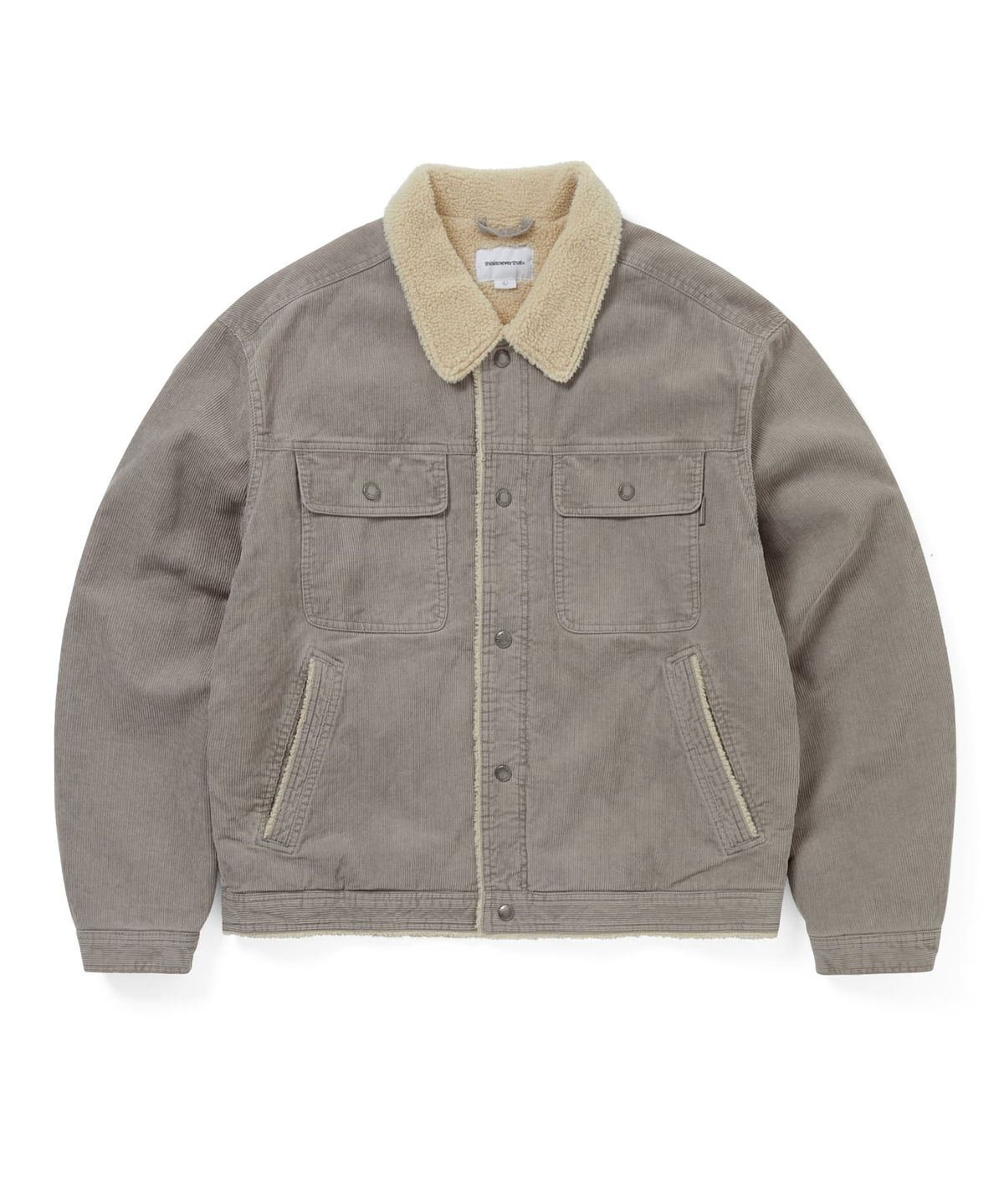 디스이즈네버댓(THISISNEVERTHAT) Sherpa Lined Corduroy Trucker Jacket Grey