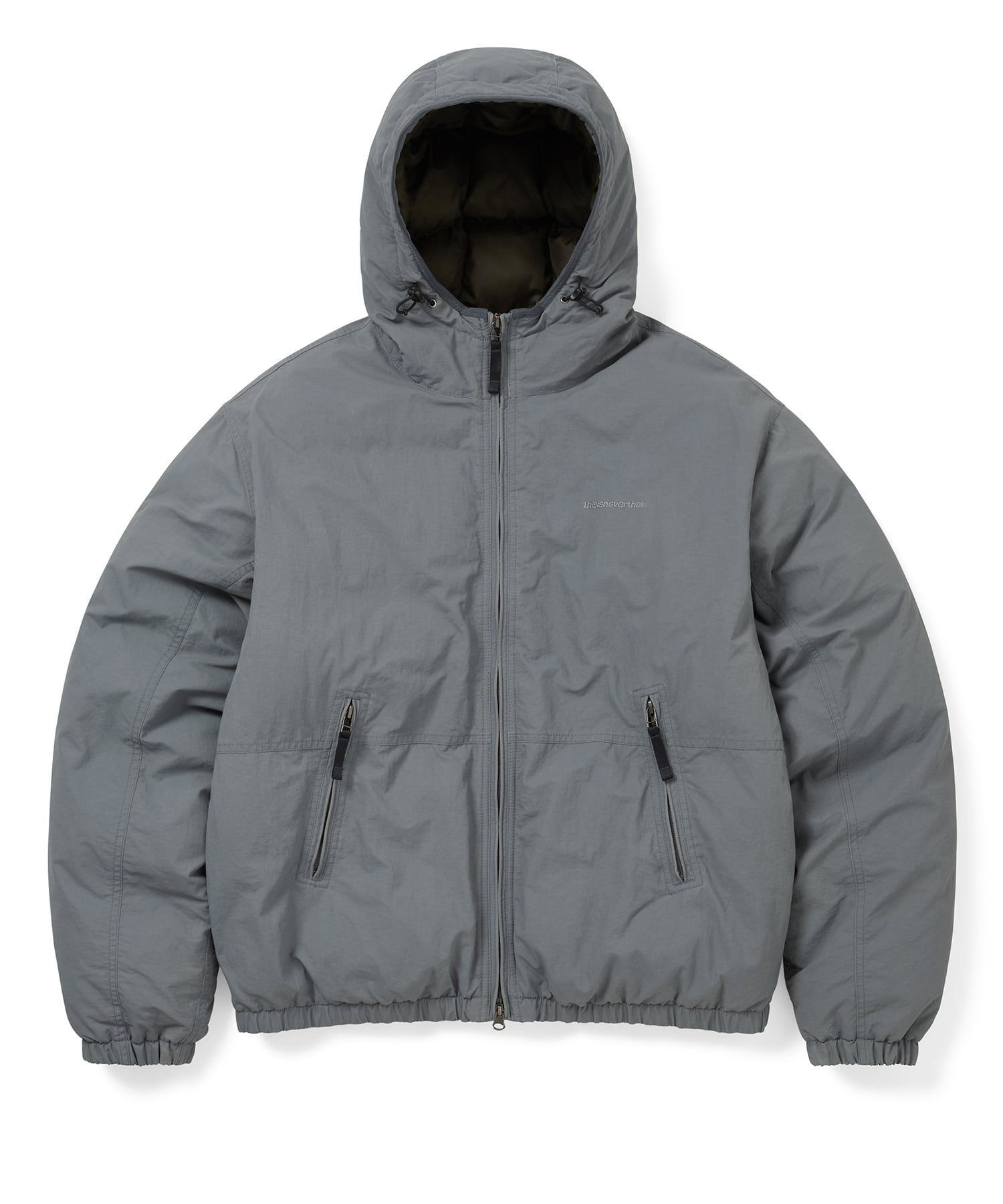 MUSINSA | thisisneverthat Washed Down Puffer Jacket Slate