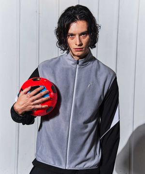 레트로 웜업 플리스 베스트 그레이 GA5833 GR