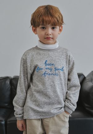 BZ61TS05MG 멜란지 그레이 라운드 티셔츠