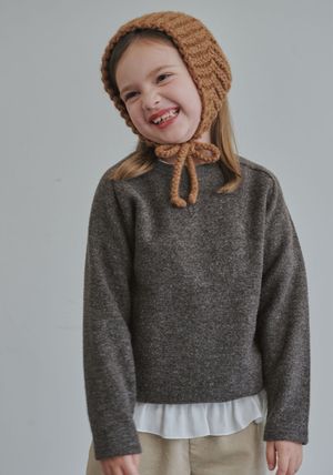 BZ61TS06BN 브라운 라글란 티셔츠